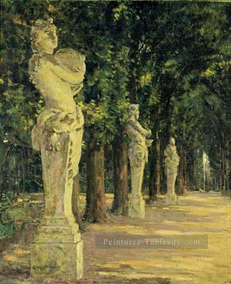 Allee de lEte Versailles impressionnisme paysage James Carroll Beckwith Forêt Peintures à l'huile